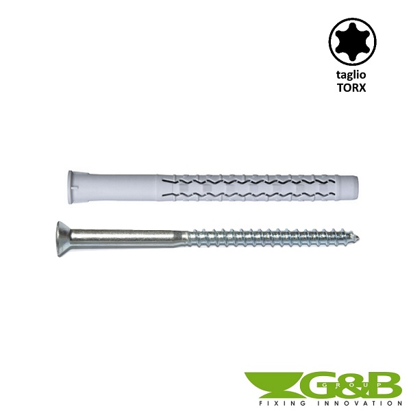Tassello Universale Prolungato C/vite 8x80 Torx T30